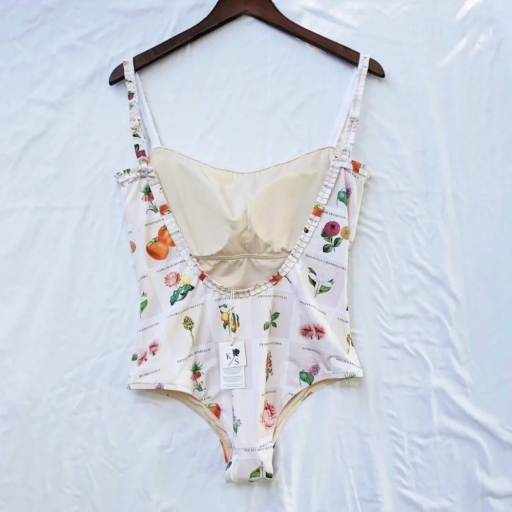 ANTHROPOLOGIE | NWT KINGDOM & STATE BOTANICAL PRINT PINTUCK ONE-PIECE LARGE - Picture 11 of 11